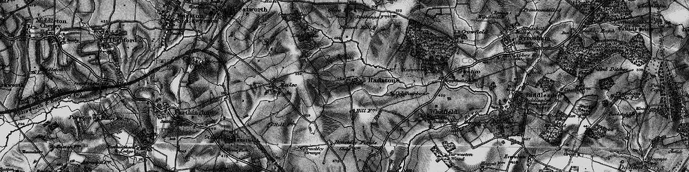 Old map of Radstone in 1896