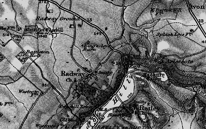 Old map of Battleton Holt in 1896
