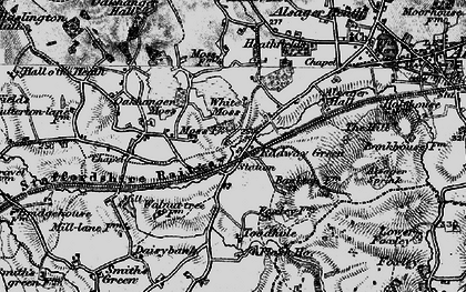 Old map of Radway Green in 1897