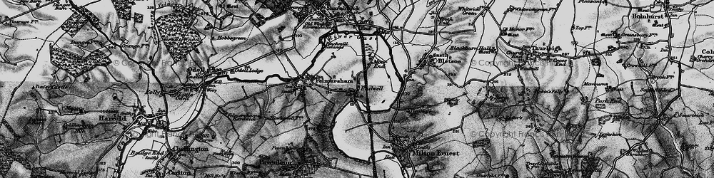 Old map of Radwell in 1898
