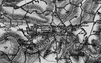 Old map of Radwinter in 1895