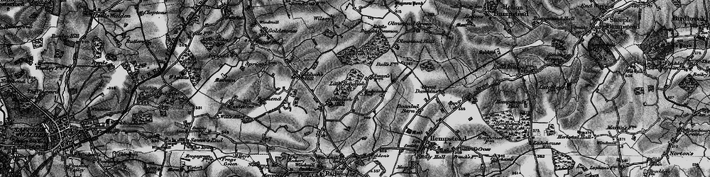 Old map of Radwinter End in 1895