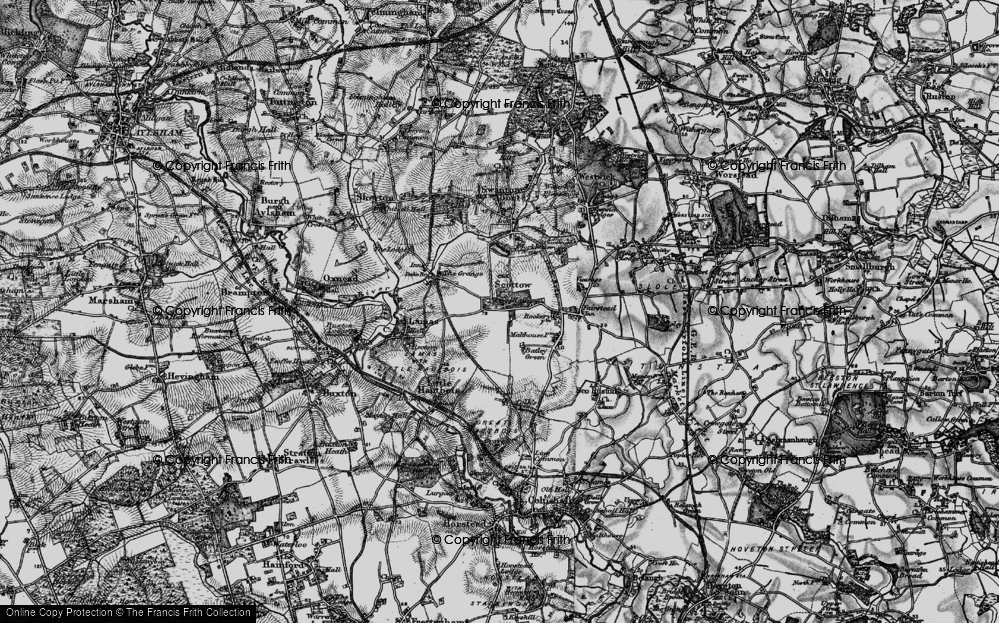 Old Map of RAF Coltishall, 1898 in 1898