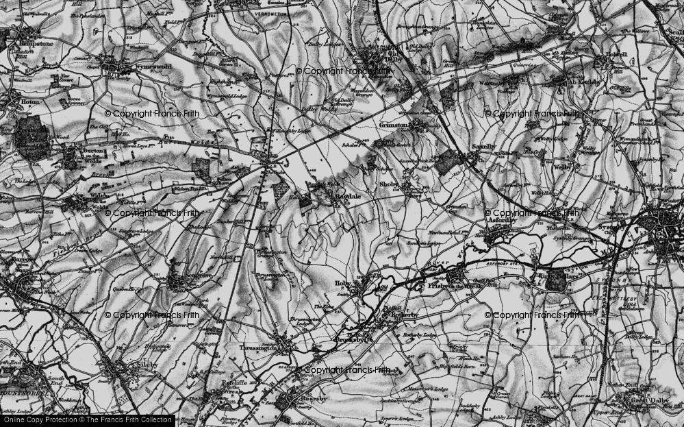 Old Map of Ragdale, 1899 in 1899