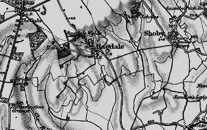 Old map of Ragdale in 1899