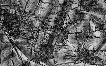 Old map of Blissamore Hall in 1895
