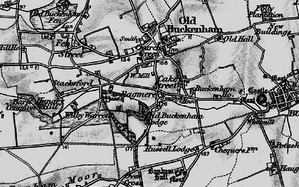 Old map of Buckenham Ho in 1898