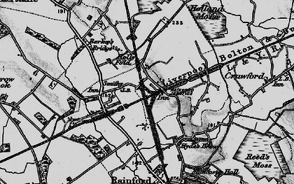 Old map of Rainford Junction in 1896