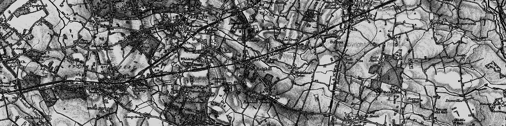 Old map of Rainhill in 1896