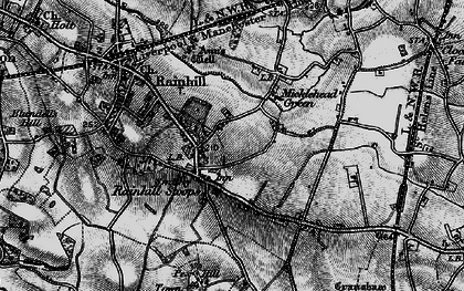 Old map of Rainhill Stoops in 1896