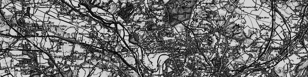 Old map of Rainsough in 1896