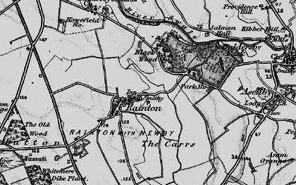 Old map of Rainton in 1898
