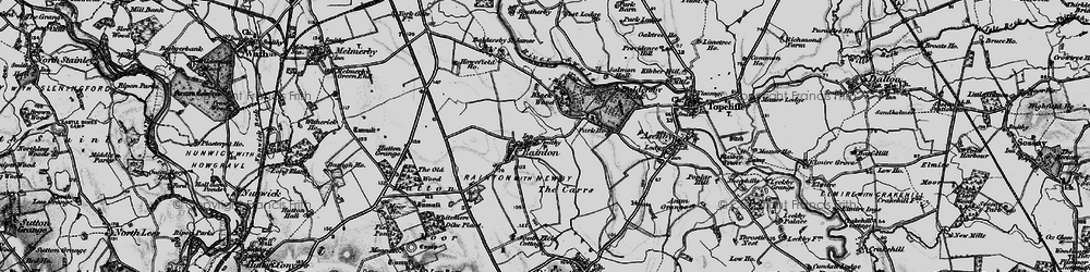 Old map of Rainton in 1898