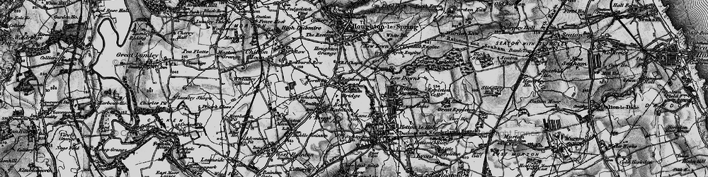 Old map of Rainton Bridge in 1898
