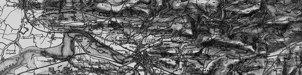 Old map of Westaway in 1898