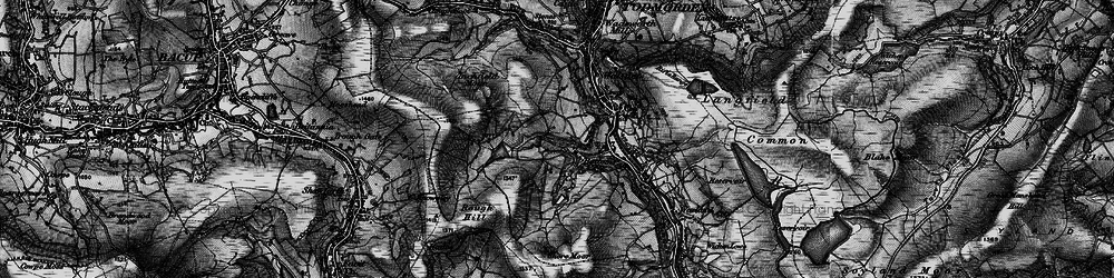 Old map of Gorpley Resr in 1896