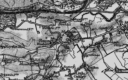 Old map of Ramsey in 1896