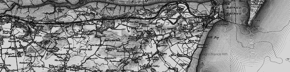 Old map of Ramsey in 1896