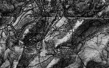 Old map of Burnhope Dam in 1898