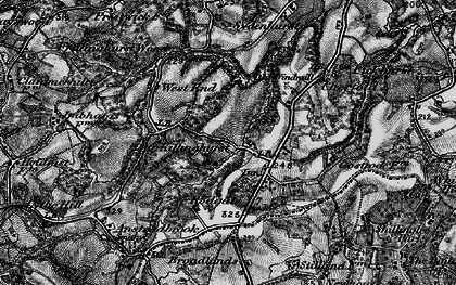 Old map of Ramsnest Common in 1895