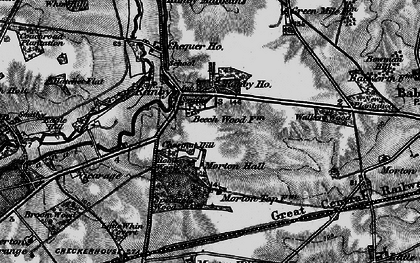Old map of Ranby in 1899