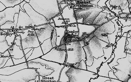Old map of Ranby in 1899