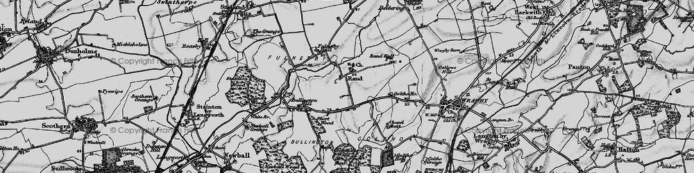 Old map of Rand in 1899