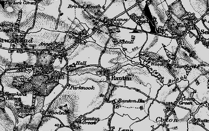 Old map of Ranton in 1897