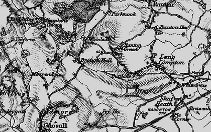 Old map of Ranton Green in 1897