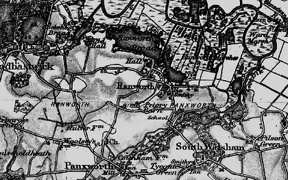 Old map of Ranworth in 1898
