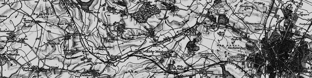Old map of Ratby in 1899