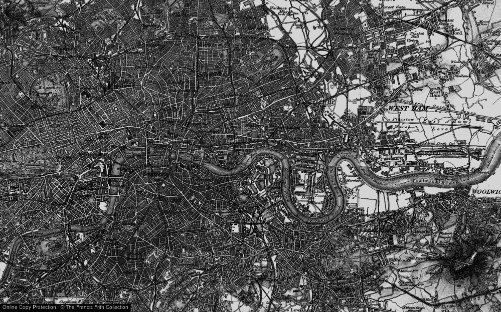 Old Map of Ratcliff, 1896 in 1896