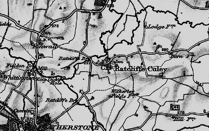 Old map of Ratcliffe Culey in 1899
