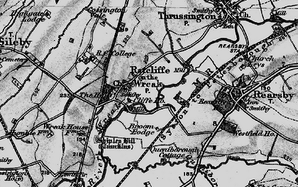 Old map of Ratcliffe on the Wreake in 1899