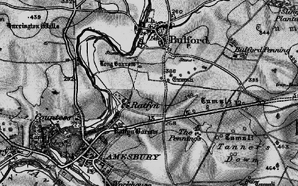 Old map of Ratfyn in 1898