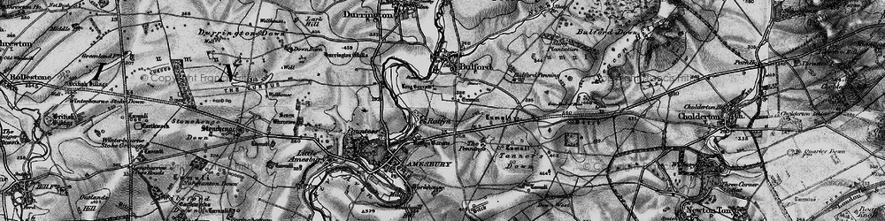 Old map of Ratfyn in 1898