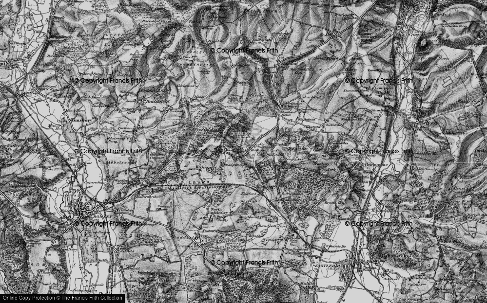 Old Map of Ratlake, 1895 in 1895