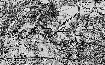 Old map of Ratlake in 1895