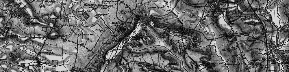 Old map of Ratley in 1896