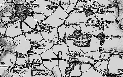 Old map of Raven's Green in 1896