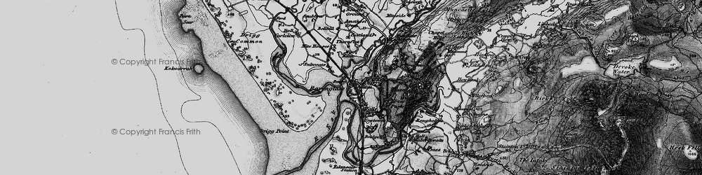 Old map of Ravenglass in 1897
