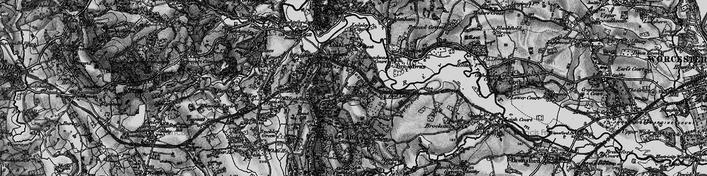 Old map of Ravenhills Green in 1898