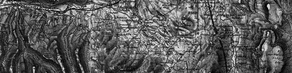 Old map of Artlegarth Beck in 1897