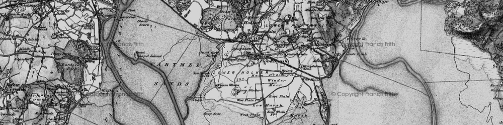 Old map of Ravenstown in 1898