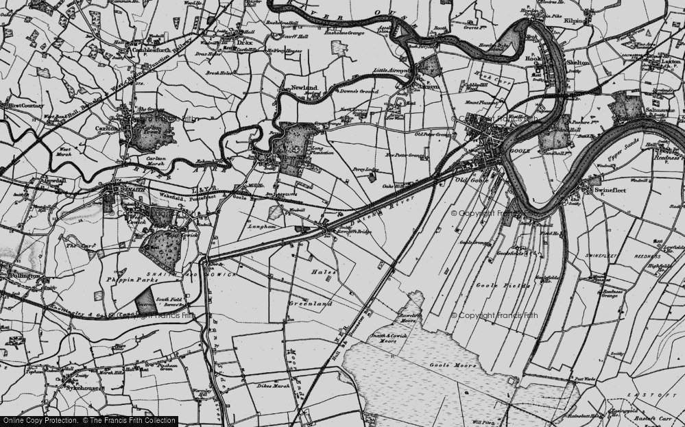 Old Map of Rawcliffe Bridge, 1895 in 1895