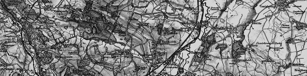Old map of Rawmarsh in 1896