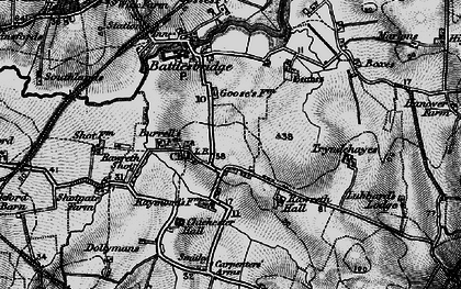 Old map of Rawreth in 1896