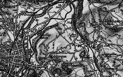 Old map of Rawthorpe in 1896