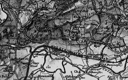 Old map of Read in 1898