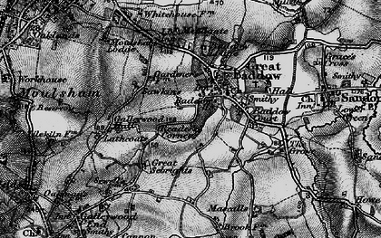 Old map of Reader's Corner in 1896